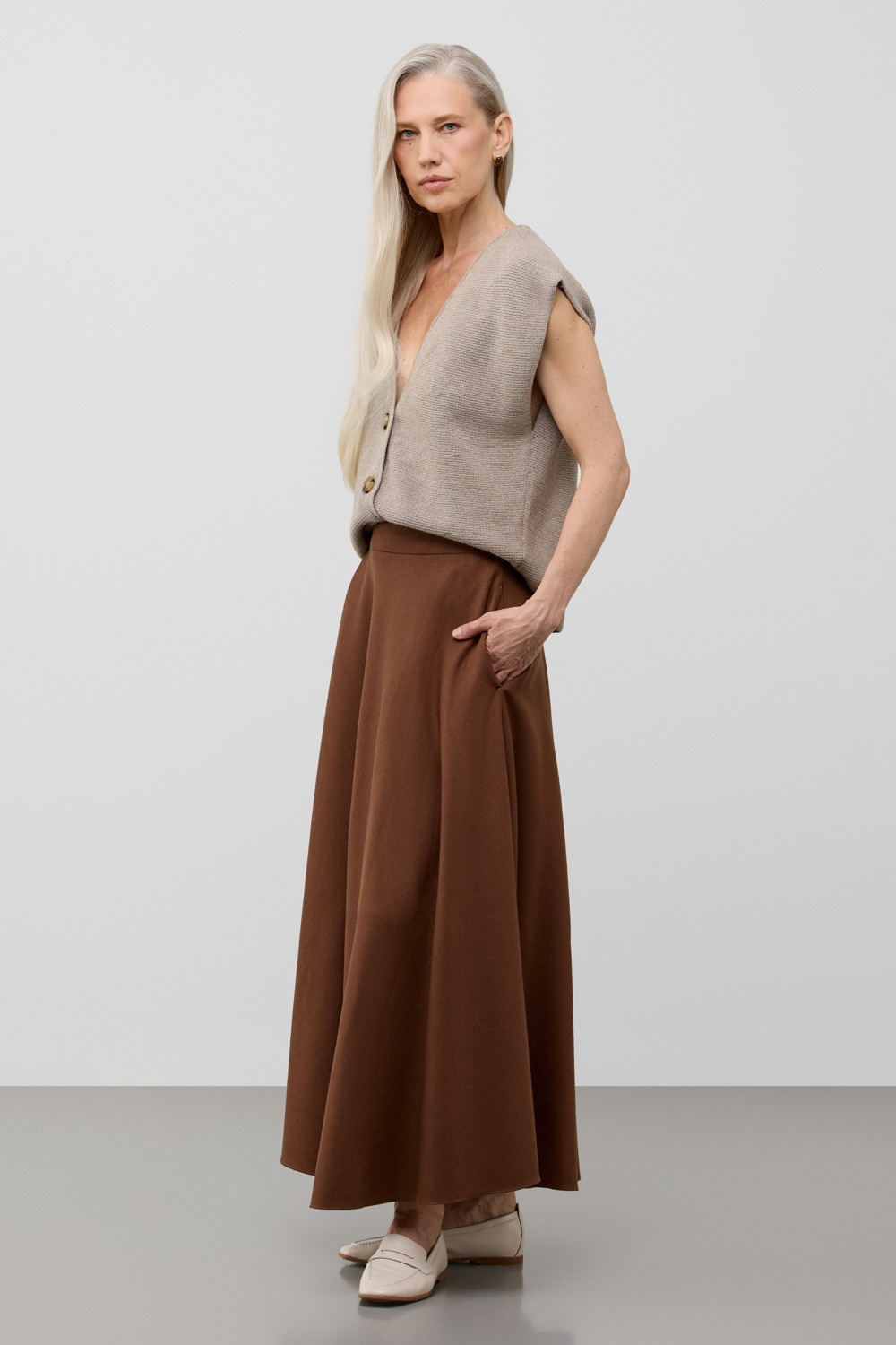 Жилеты женские для мам, артикул: ЕВ 30268/ш, цвет: бежевый, фото 5