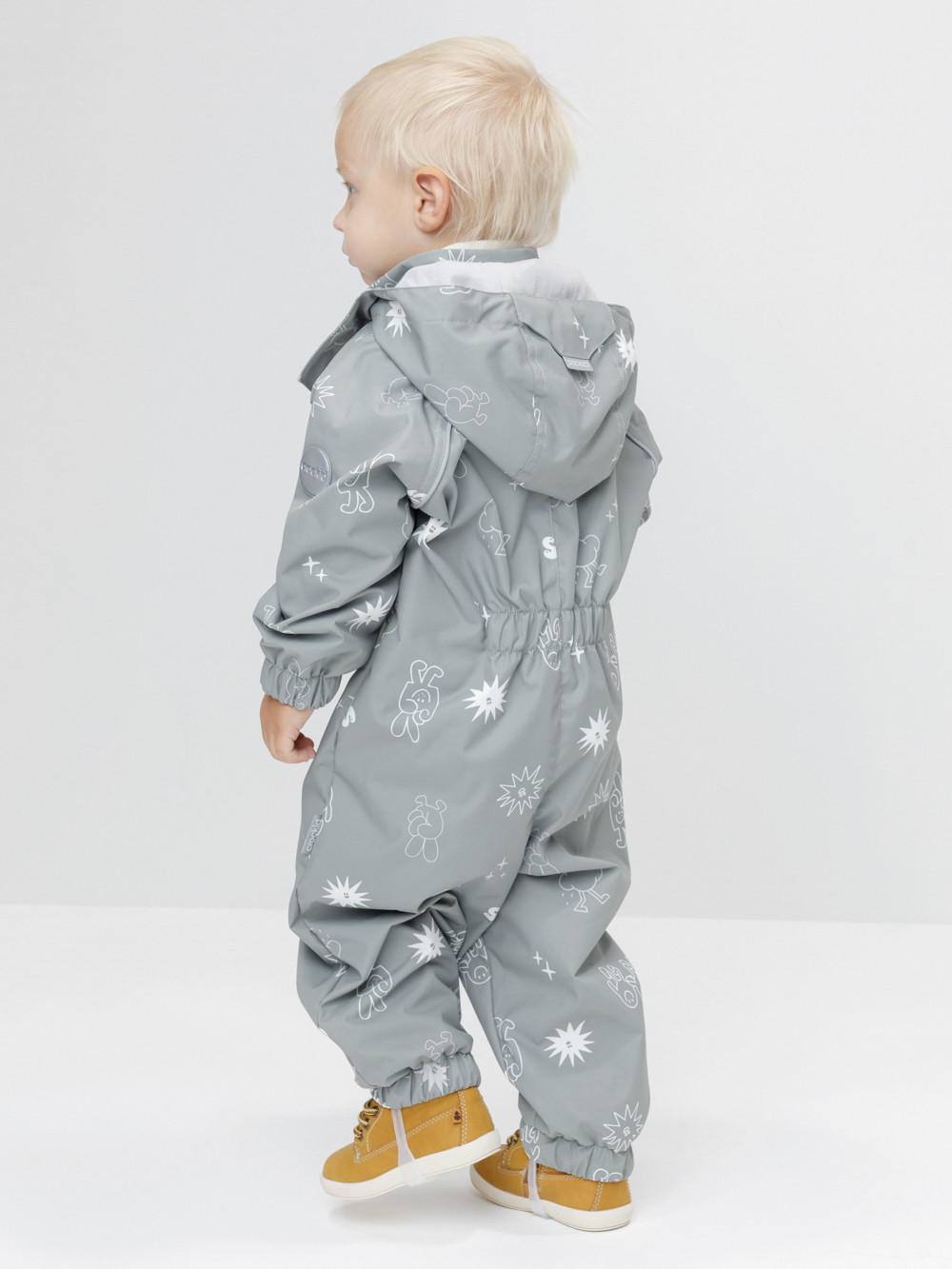 Комбинезоны утепленные для мальчика, артикул: ВК 60088/н/23 Ал, цвет: зеленый, фото 5