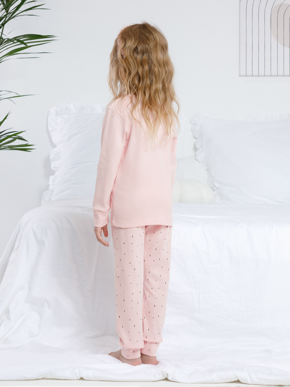Пижама для девочки, артикул: К 1541/24, цвет: розовый, фото 4
