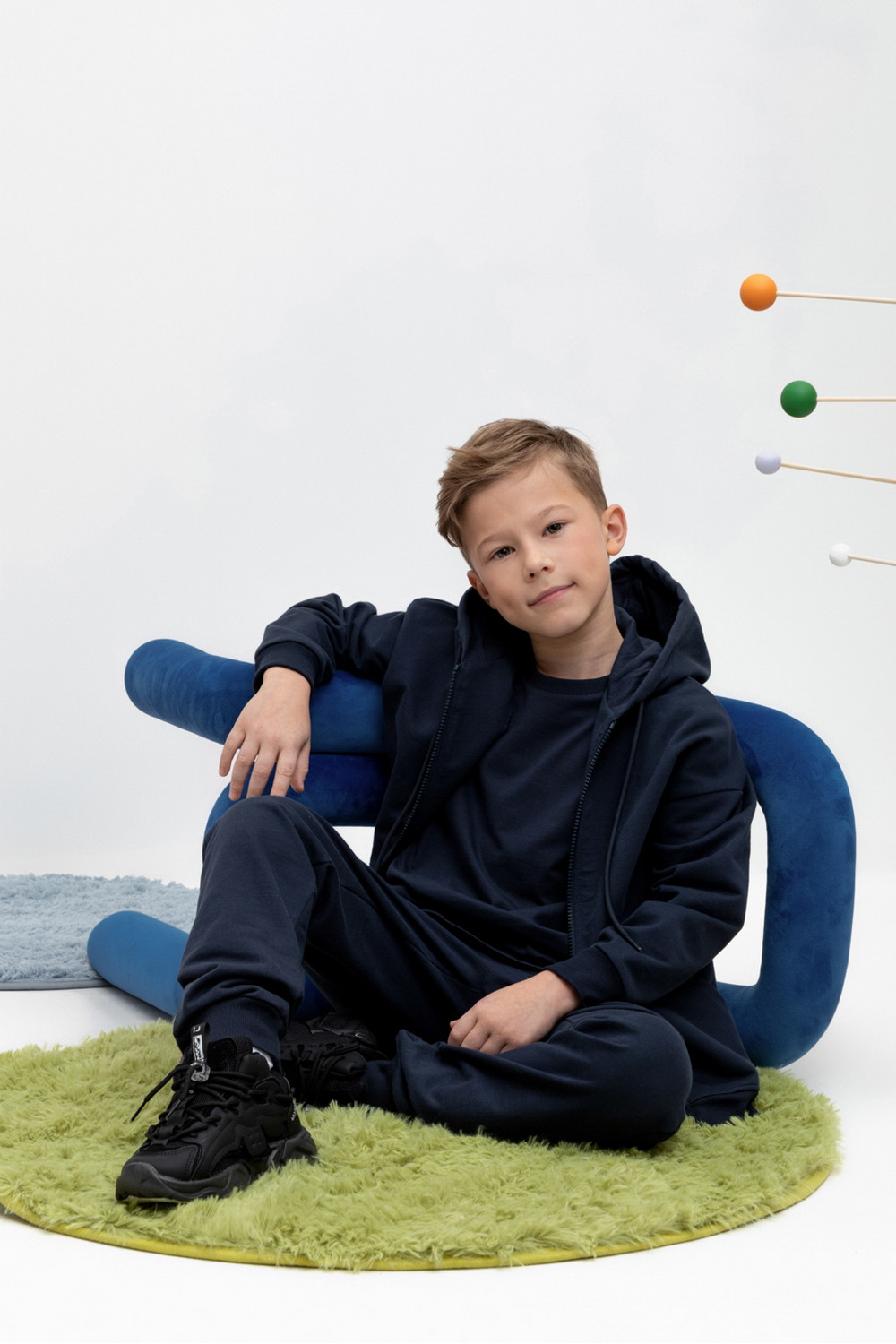 Жакет для мальчика, артикул: КР 302402, цвет: темно-синий, фото 5