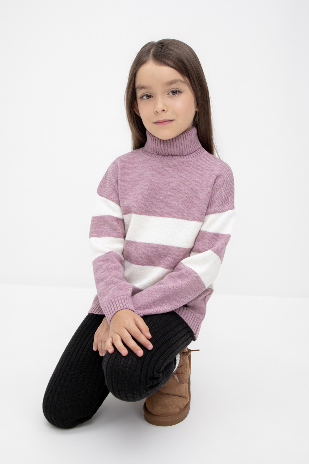 Джемпер для девочки, артикул: КВ 30134/ш, цвет: розовый, фото 5