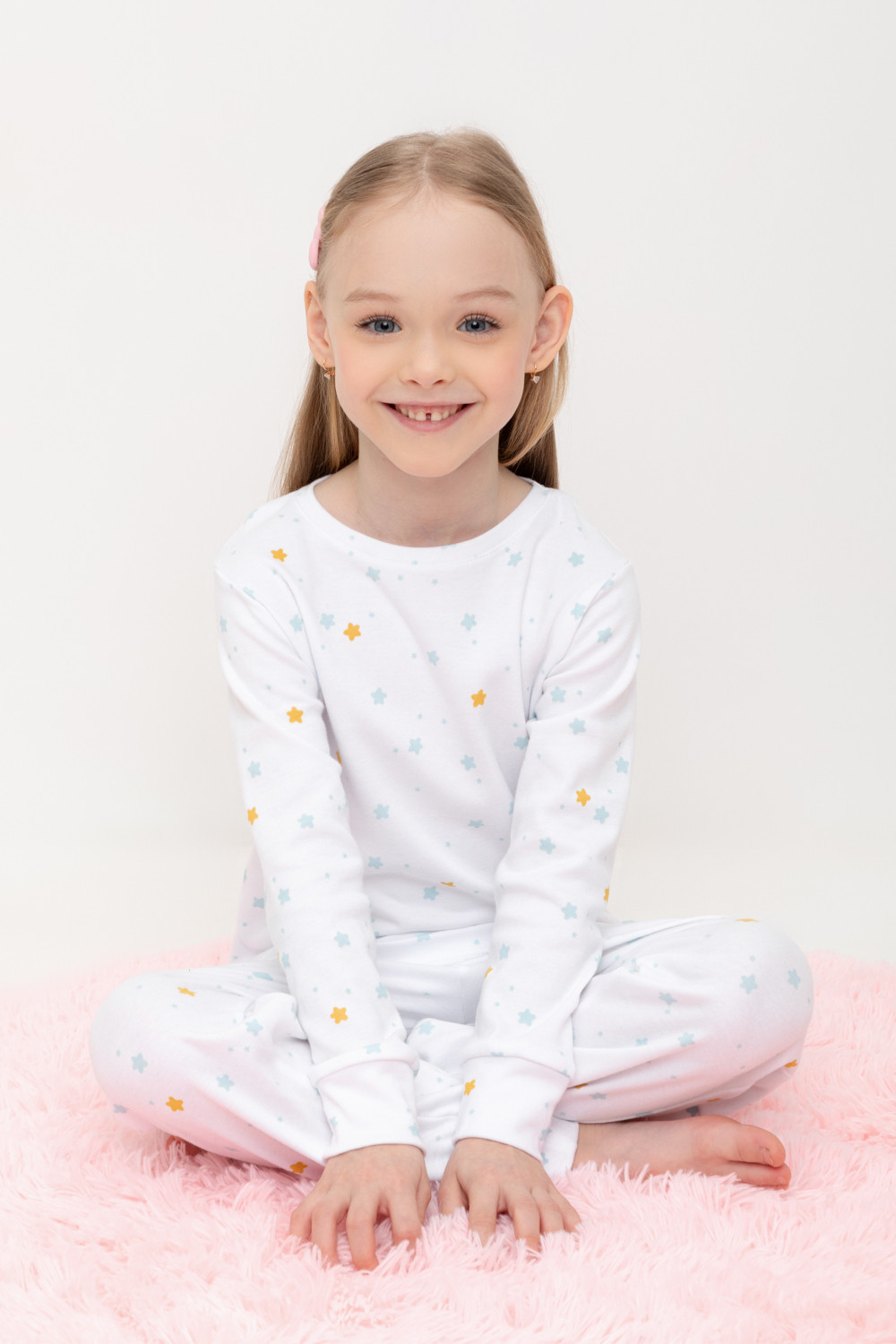 Пижама для девочки, артикул: КП 1552, цвет: белый, фото 5