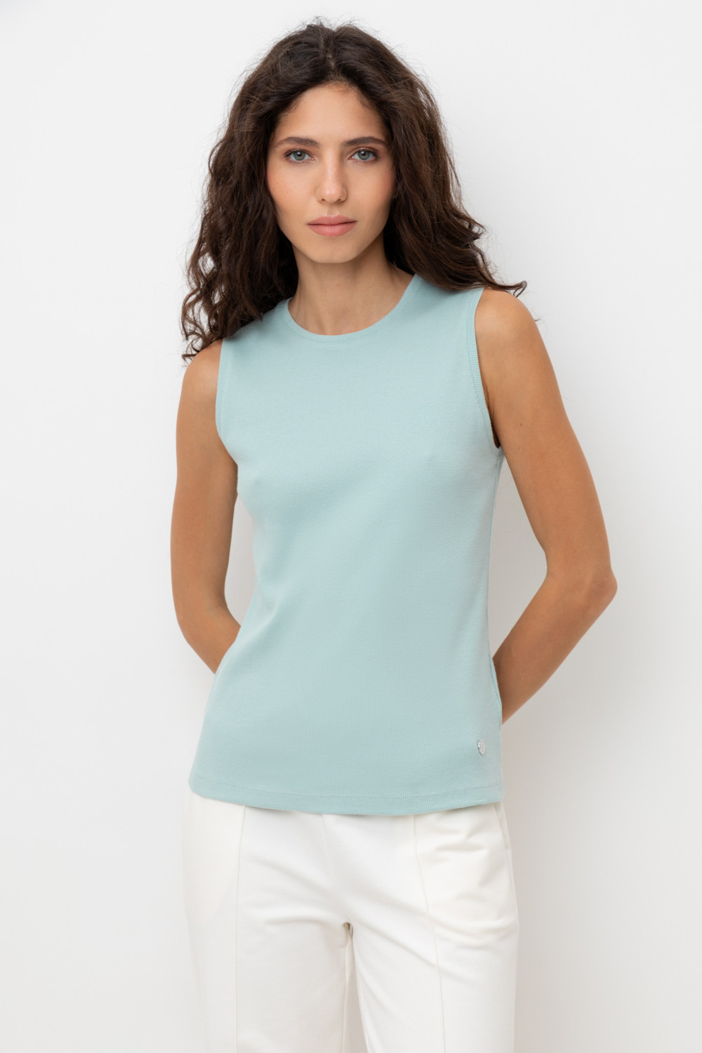 Майки женские для мам, артикул: ЕВТ 3037/25, цвет: минт, фото 5