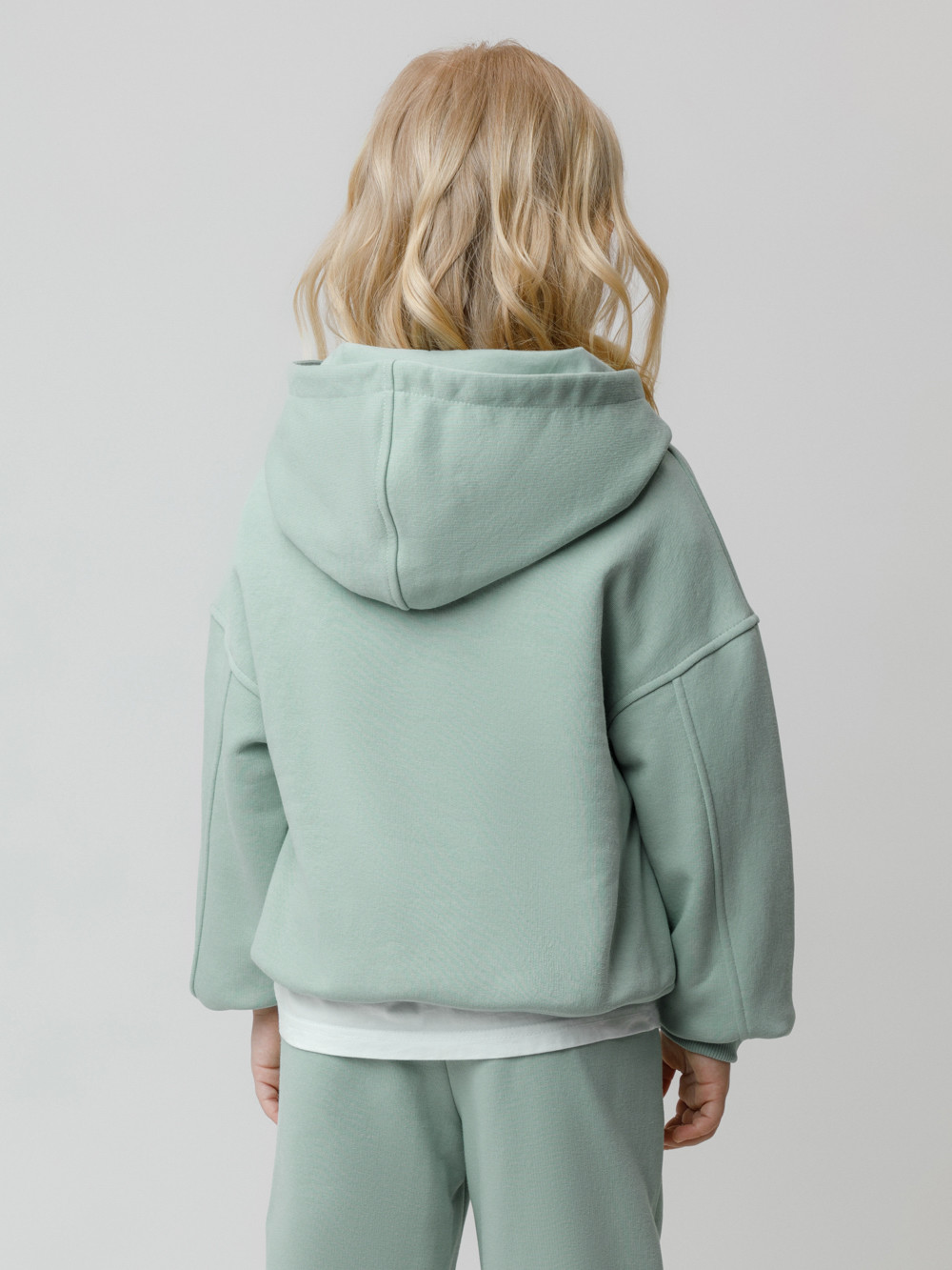 Худи для девочки, артикул: КР 302815, цвет: голубой, фото 5