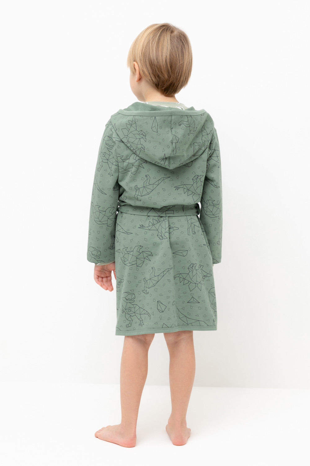 Халат для мальчика, артикул: К 5763, цвет: зеленый, фото 5