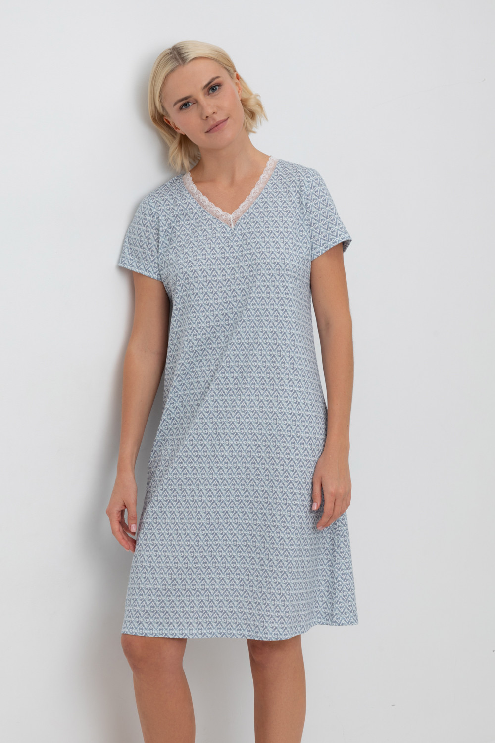 Сорочки ночные женские для мам, артикул: Е 10054, цвет: сахар, фото 5