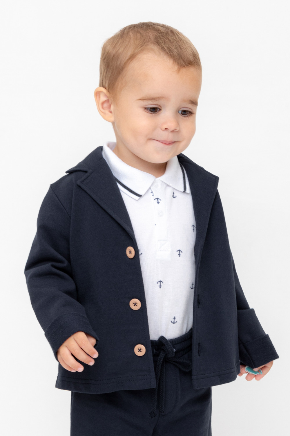 Жакет для мальчика, артикул: КР 302021, цвет: темно-синий, фото 5