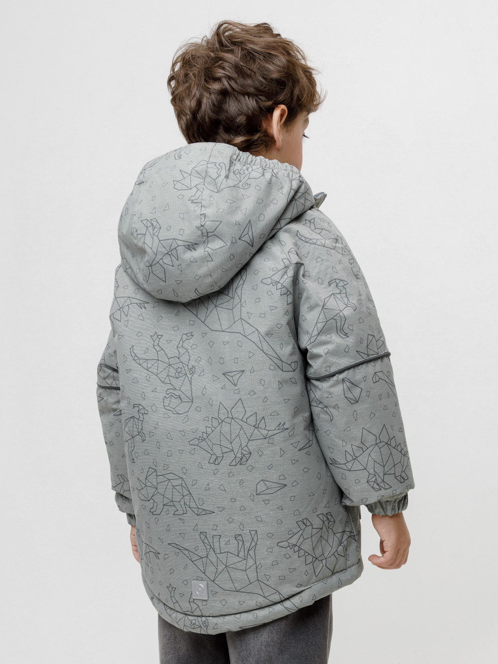 Куртки для мальчика, артикул: ВК 36093/н/2 ГР, цвет: зеленый, фото 4