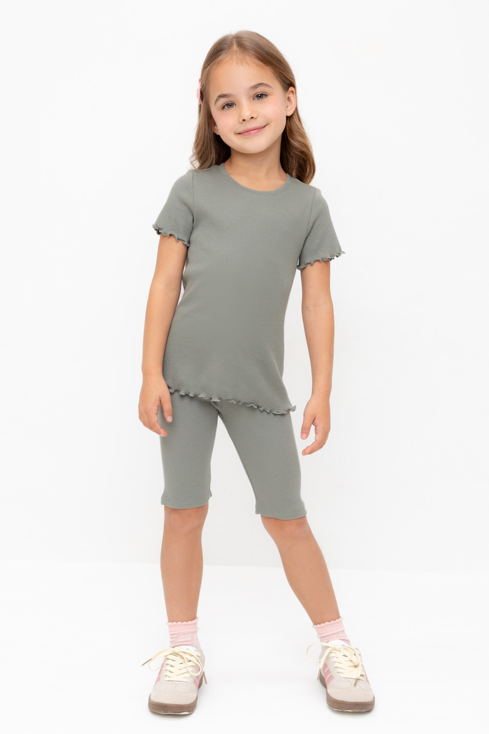 Велосипедки для девочки, артикул: КР 400556-1, цвет: зеленый, фото 5