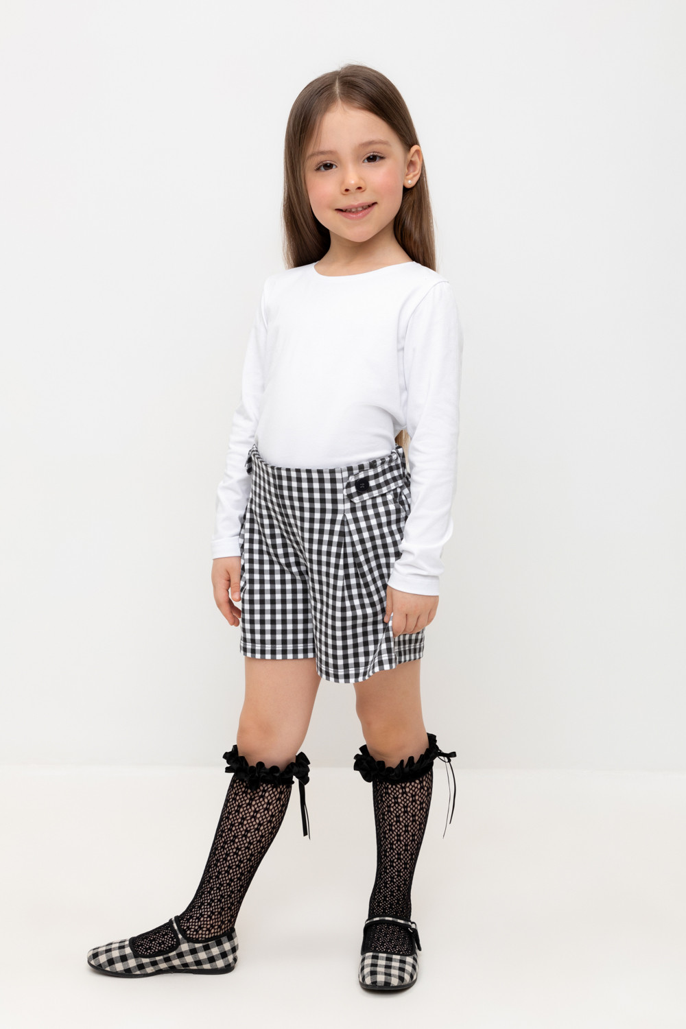 Шорты для девочки, артикул: КР 400732, цвет: серый, фото 5