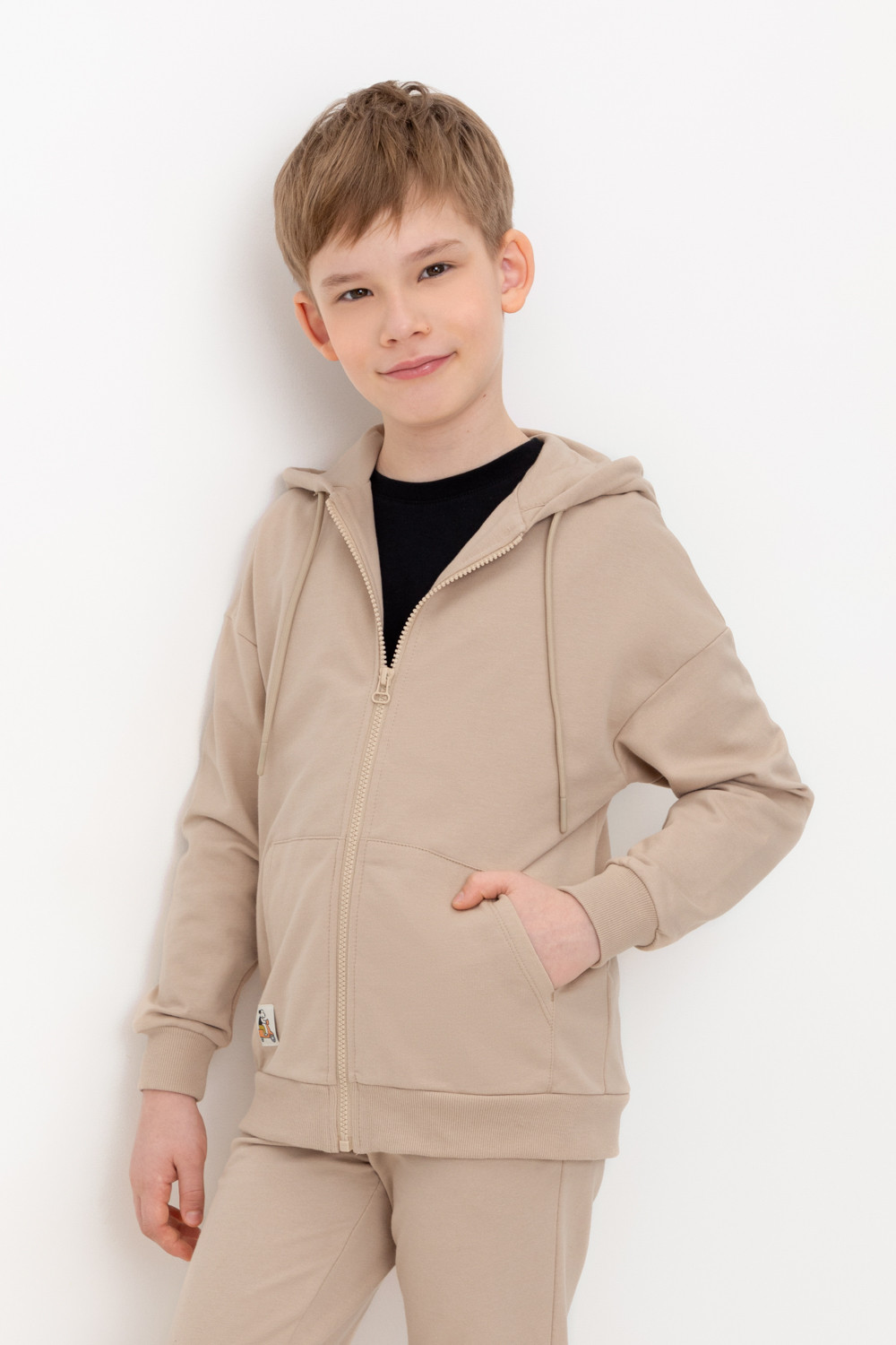 Жакет для мальчика, артикул: КР 302402, цвет: бежевый, фото 5