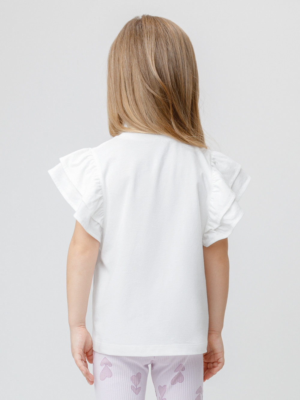 Футболка для девочки, артикул: КР 302708, цвет: сахар, фото 5