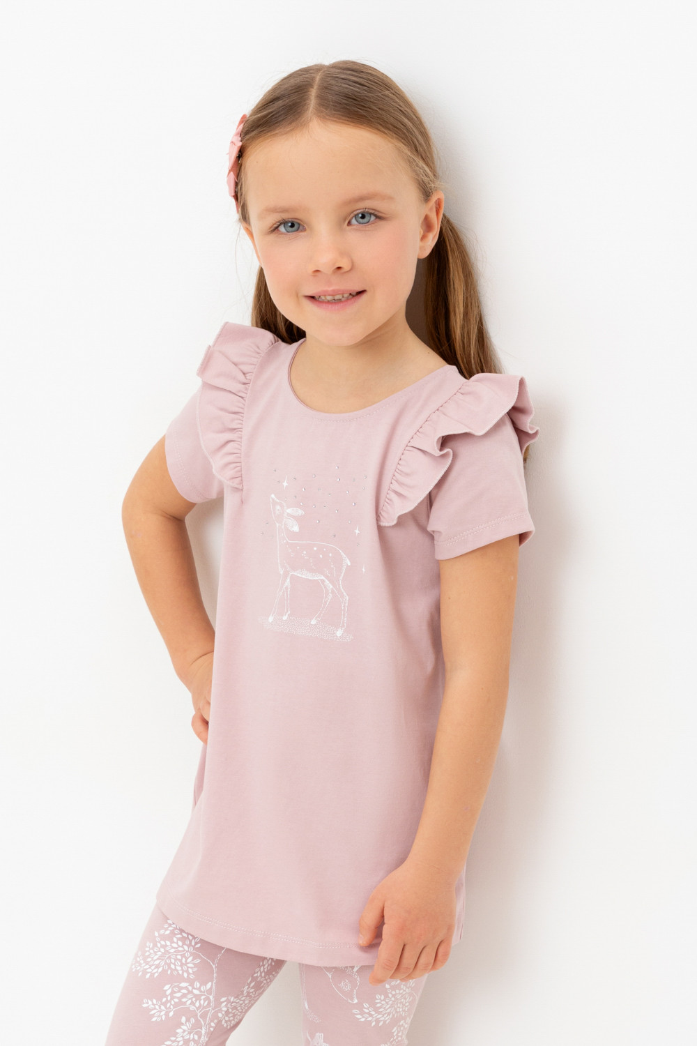 Блузка для девочки, артикул: КР 5904, цвет: розовый, фото 5