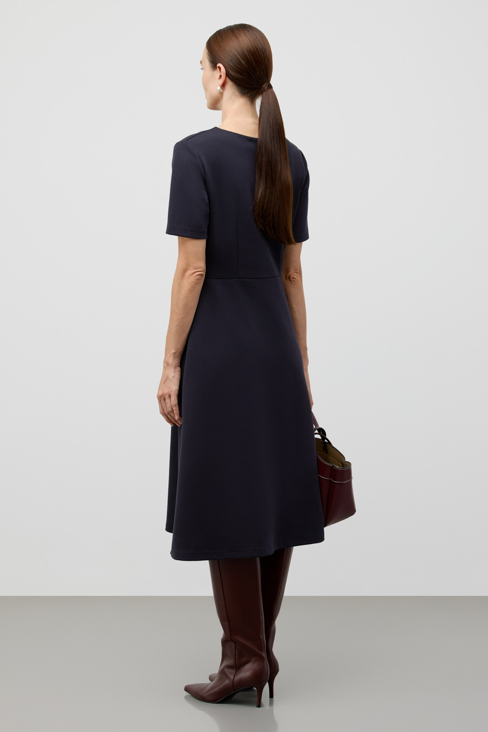 Платья женские для мам, артикул: ЕВТ 5097, цвет: синий, фото 5