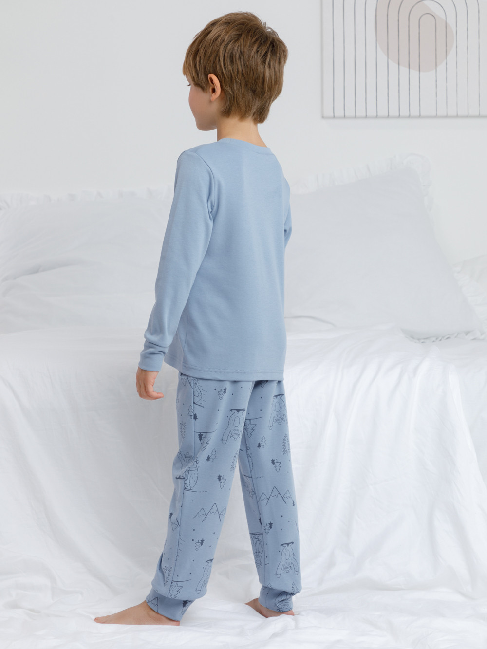Пижама для мальчика, артикул: К 1541, цвет: голубой, фото 5