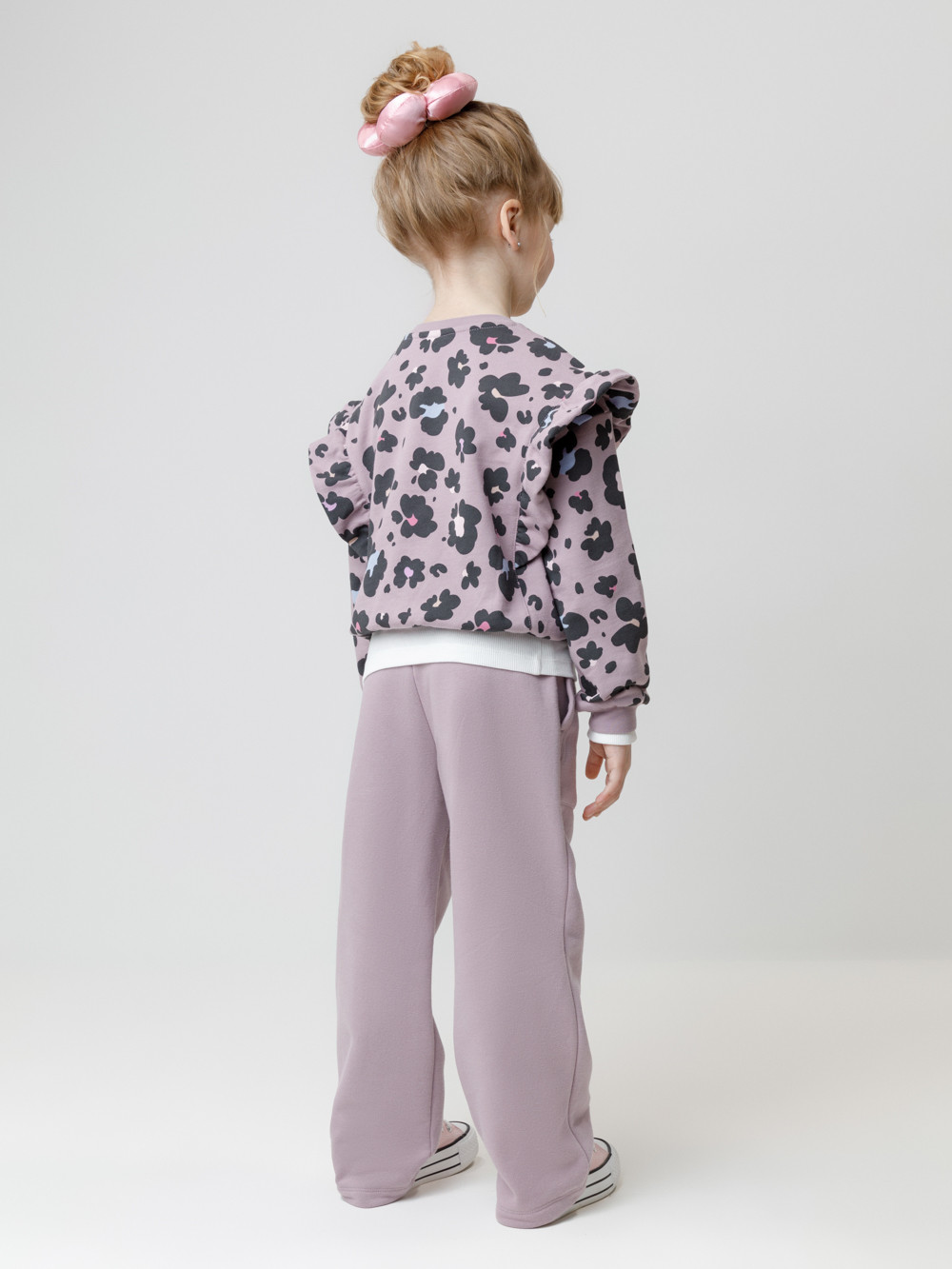 Брюки для девочки, артикул: КР 400844, цвет: фиолетовый, фото 5