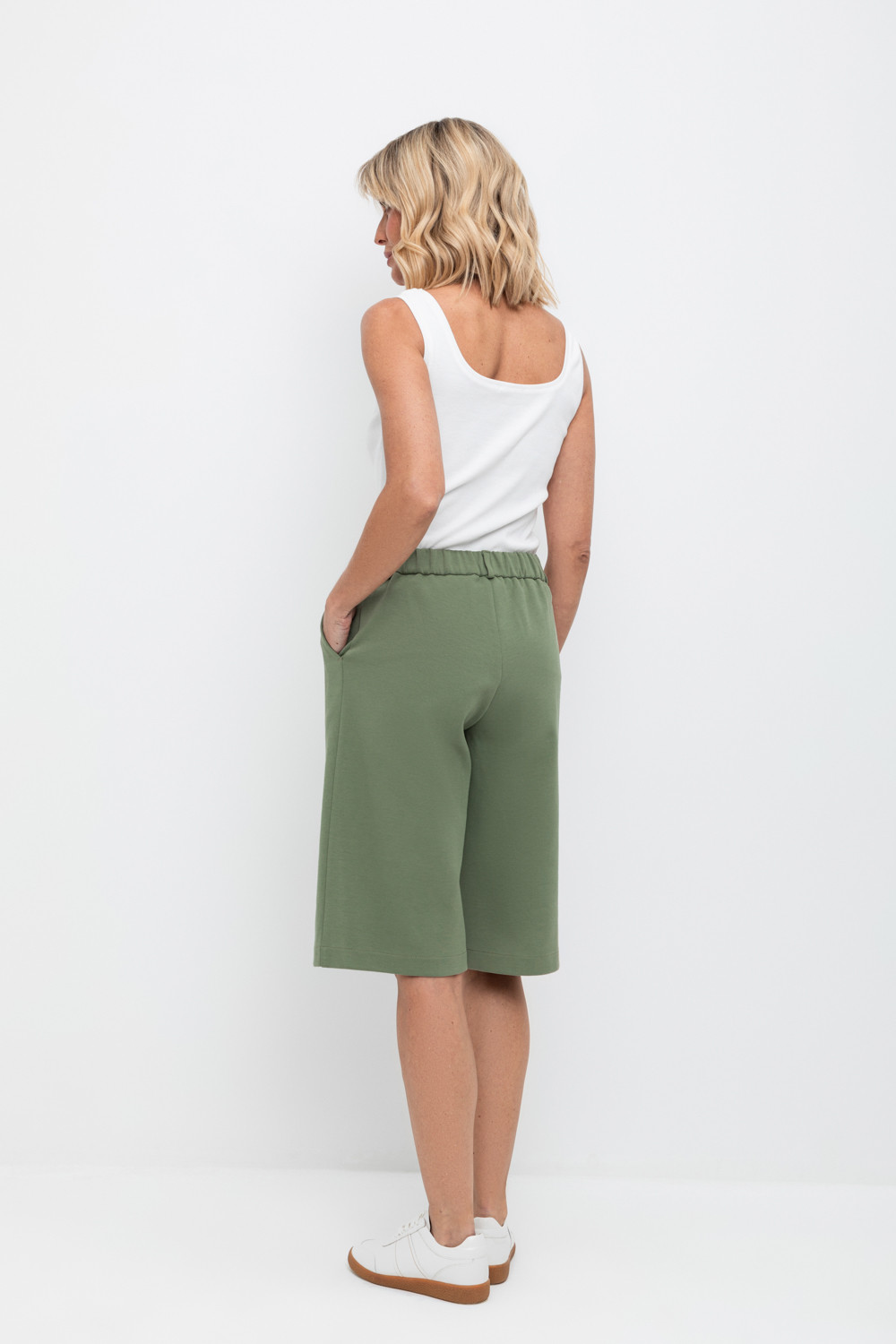 Шорты женские для мам, артикул: ЕВТ 4094, цвет: хаки, фото 5