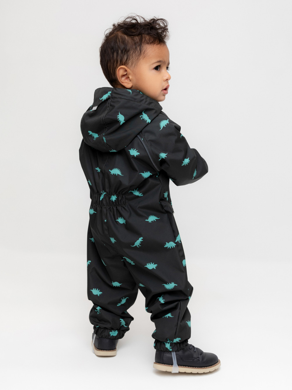 Комбинезоны утепленные для мальчика, артикул: ВК 60088/н/19 Ал, цвет: черный3, фото 5
