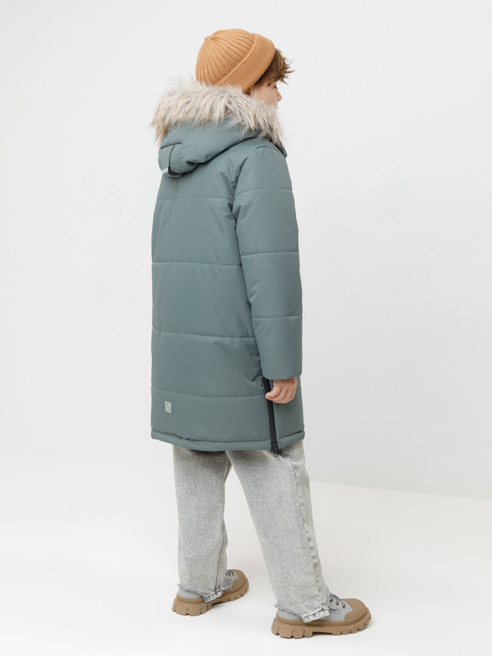 Пальто, плащи для мальчика, артикул: ВК 36110/2 ГР, цвет: зеленый, фото 5