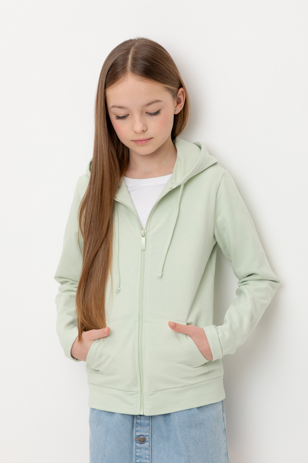 Жакет для девочки, артикул: К 301988-1, цвет: зеленый, фото 5