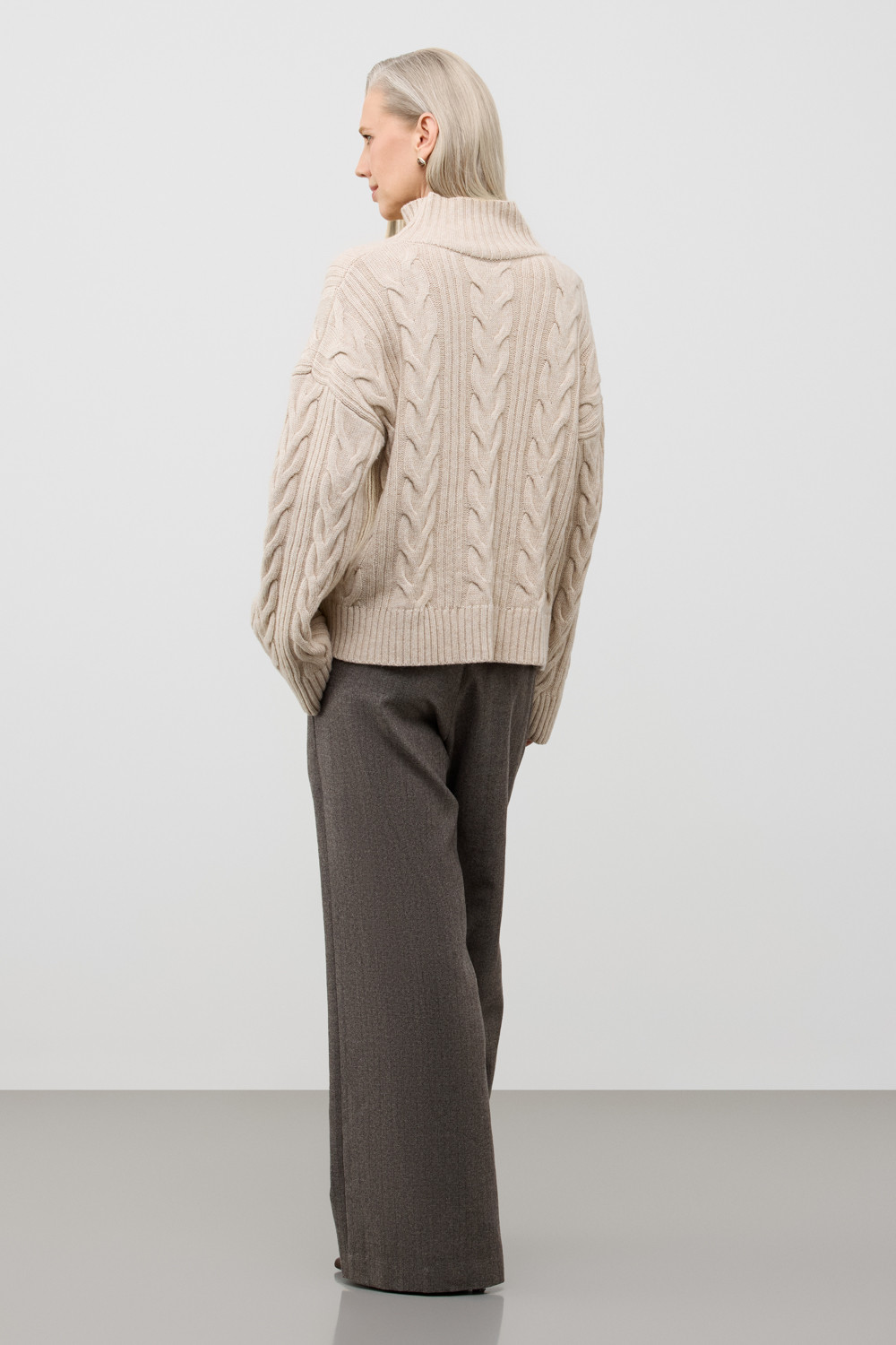 Джемперы женские для мам, артикул: ЕВ 30262/ш, цвет: бежевый, фото 5