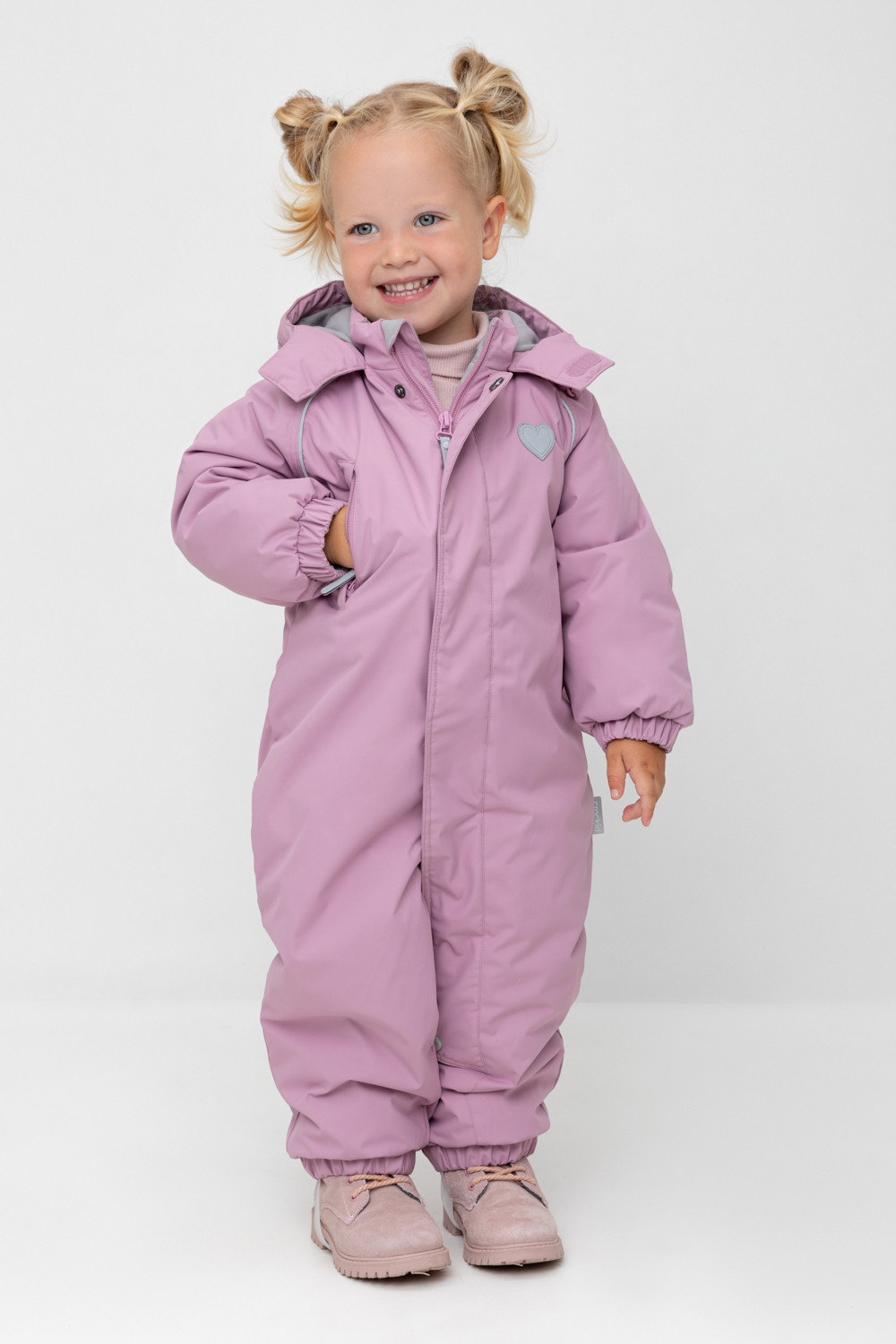 Комбинезоны утепленные для девочки, артикул: ВК 60118/1 ГР, цвет: розовый, фото 5
