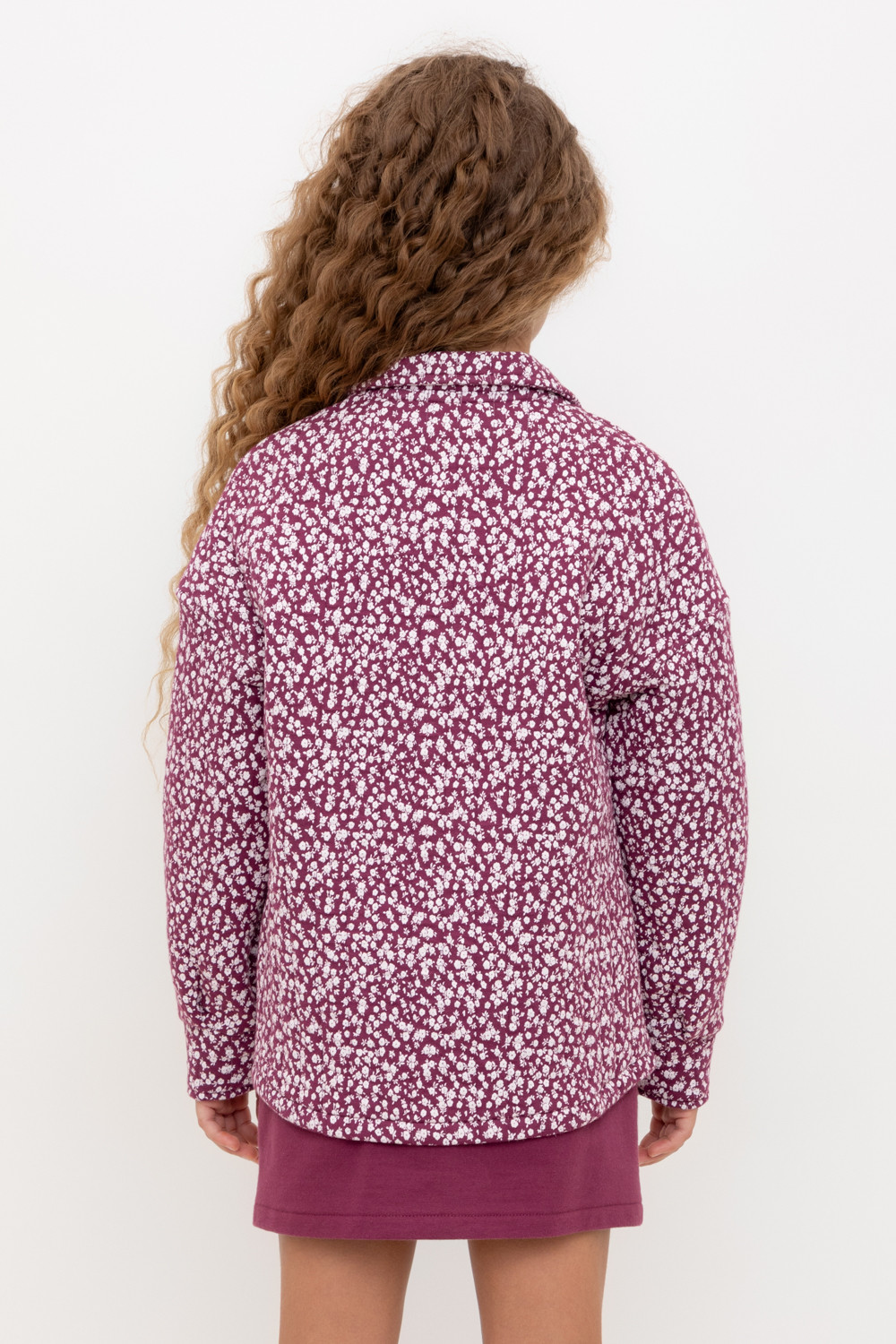 Рубашка для девочки, артикул: КР 302578, цвет: бордовый, фото 5