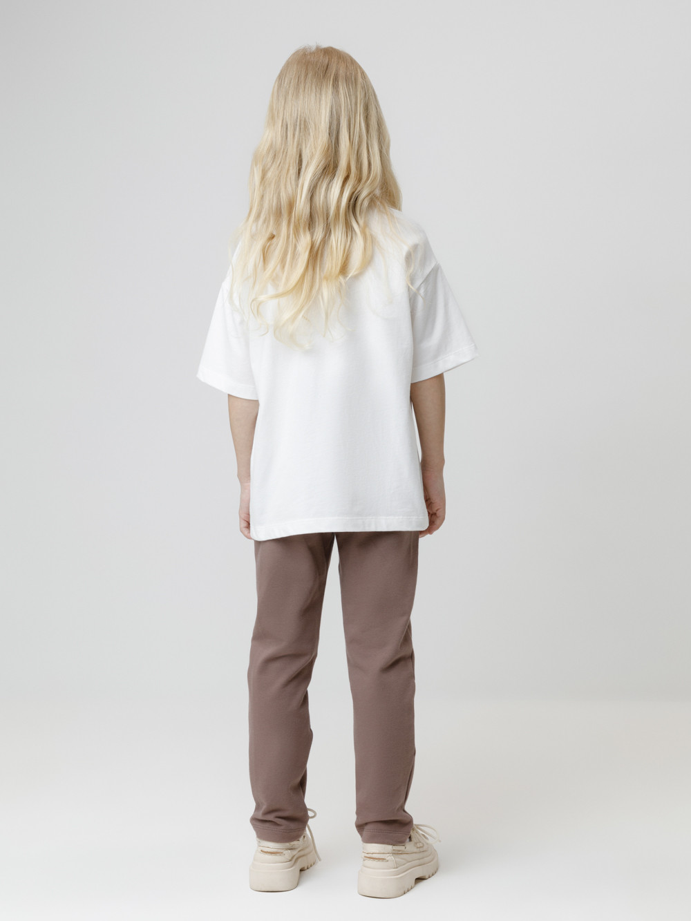 Брюки для девочки, артикул: КР 400864, цвет: кофейный, фото 5