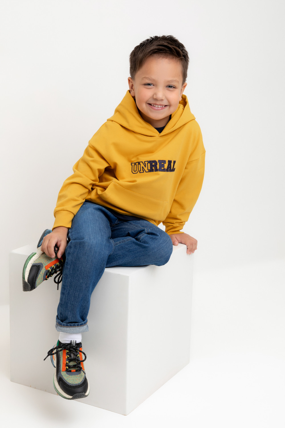 Толстовки для мальчика, артикул: КР 302596, цвет: горчица, фото 5