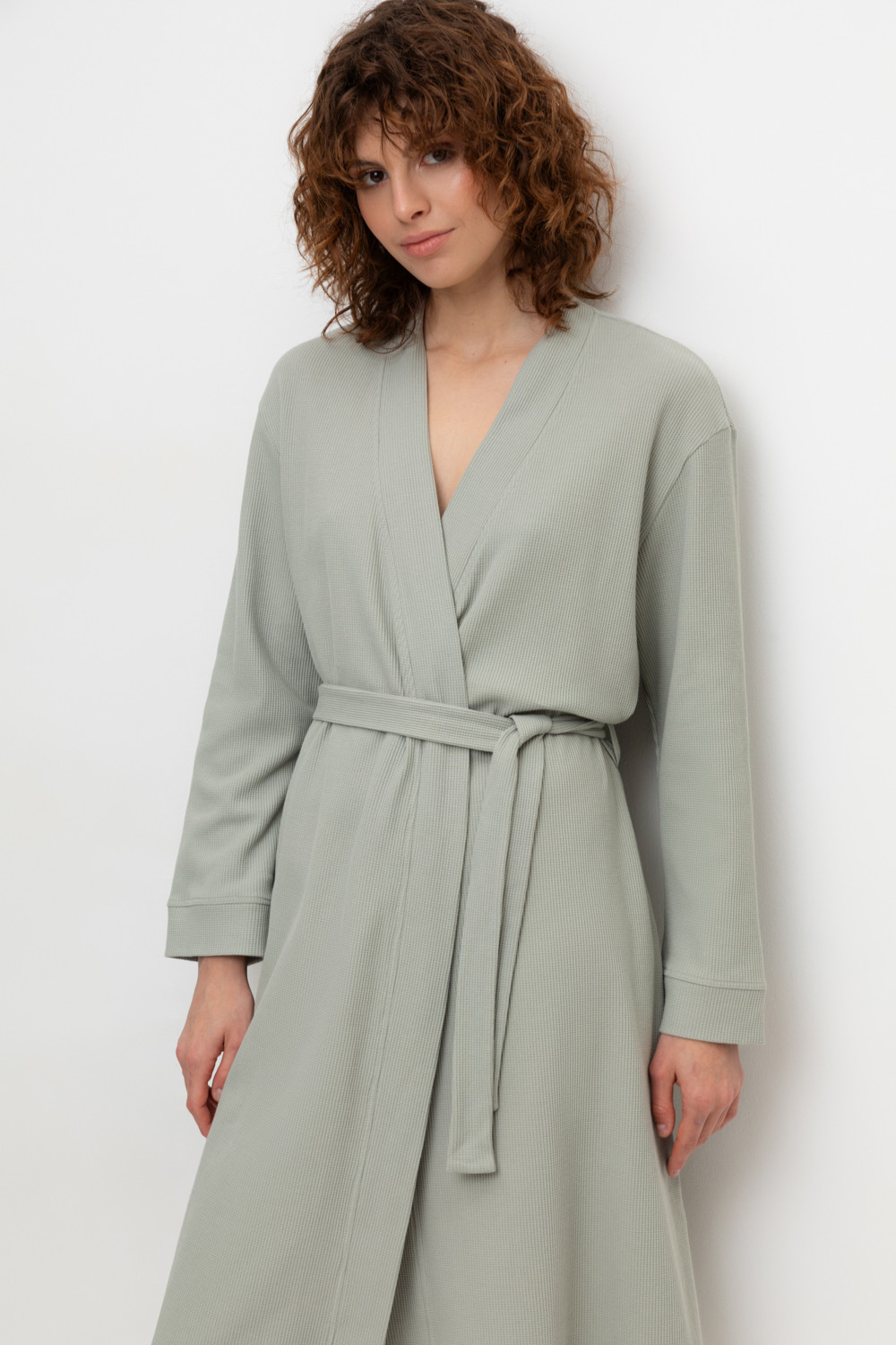 Халаты женские для мам, артикул: Е 50014/24, цвет: зеленый, фото 5