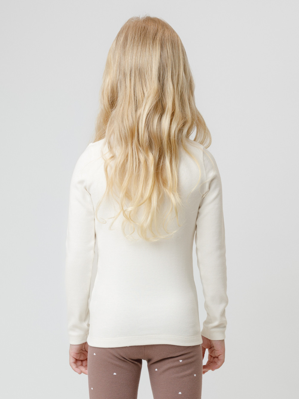 Лонгсливы для девочки, артикул: КР 302267, цвет: сахар, фото 5