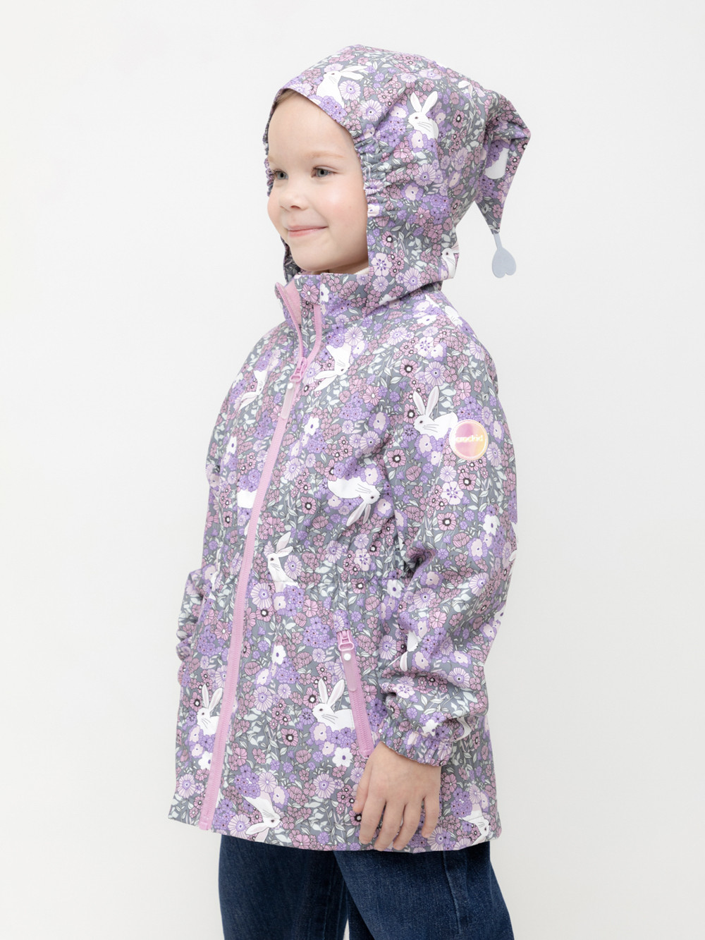 Куртка для девочки, артикул: ВК 32118/н/3 УЗГ, цвет: фиолетовый, фото 5