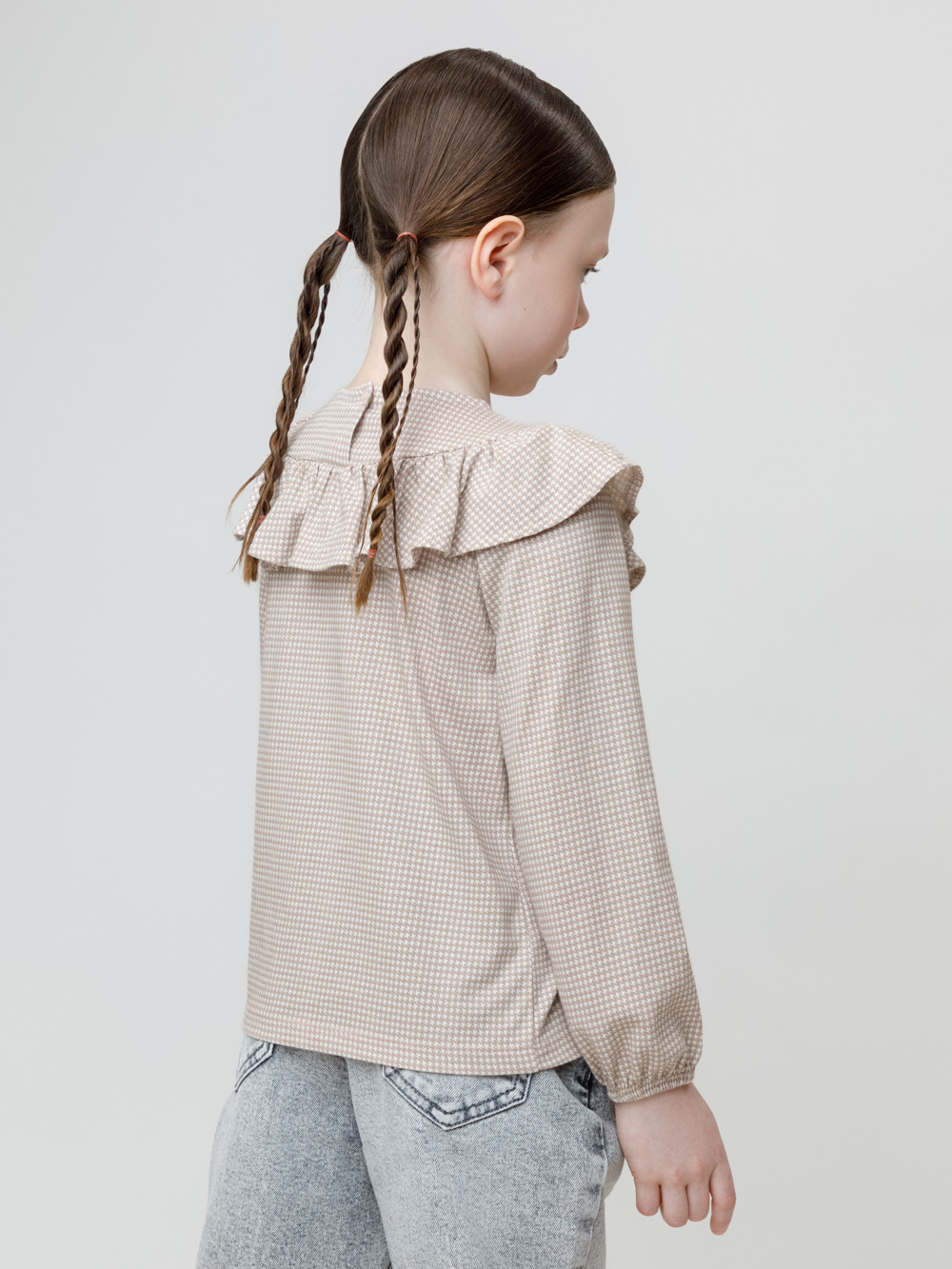 Блузка для девочки, артикул: КР 302177, цвет: бежевый, фото 5