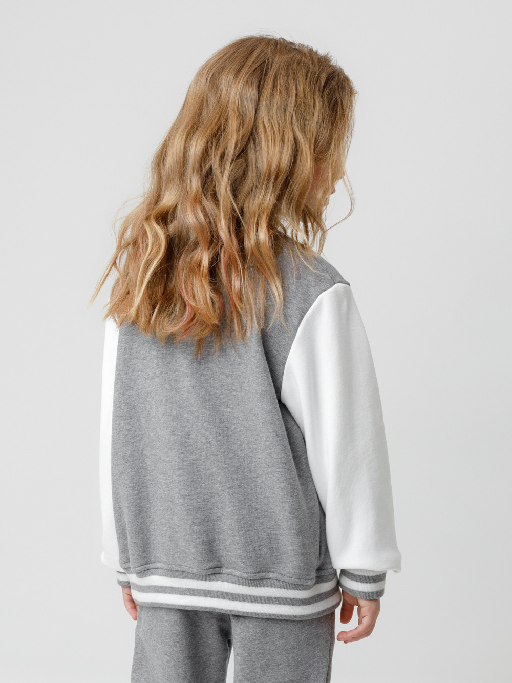 Жакет для девочки, артикул: КР 302833, цвет: серый, фото 5