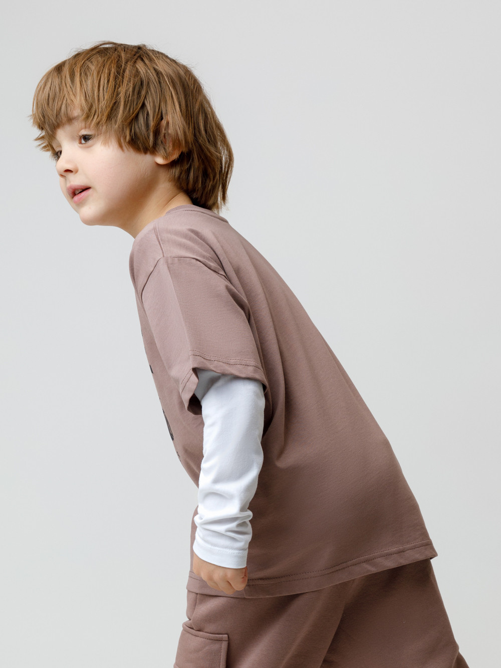 Футболка для мальчика, артикул: КР 302917, цвет: коричневый, фото 5