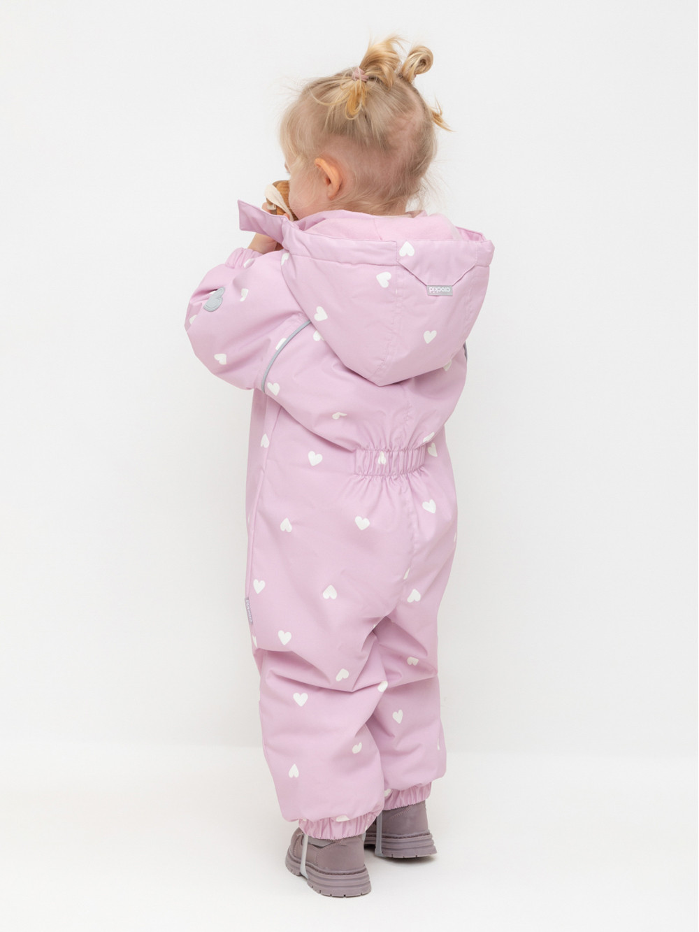 Комбинезоны утепленные для девочки, артикул: ВК 60085/н/47 Ал, цвет: розовый, фото 5