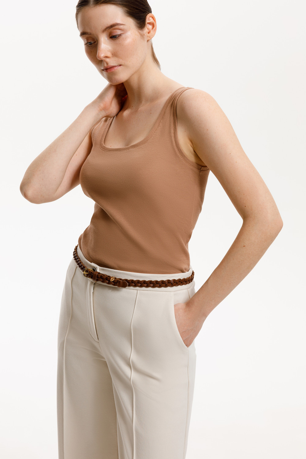 Майки женские для мам, артикул: ЕВТ 3224/25, цвет: коричневый, фото 5