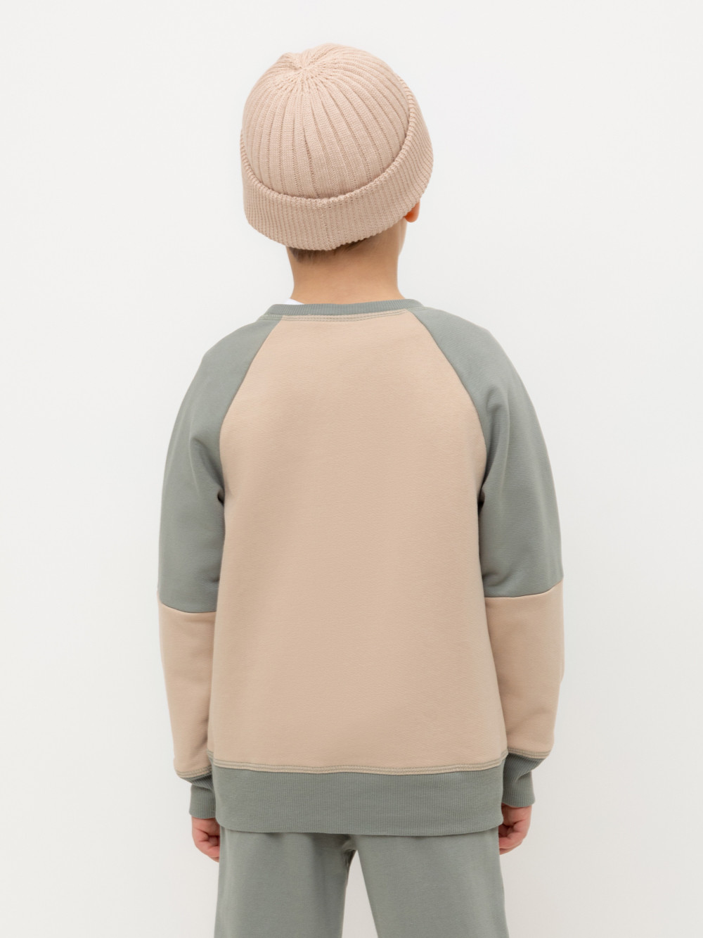 Джемпер для мальчика, артикул: КР 302161, цвет: бежевый, фото 4