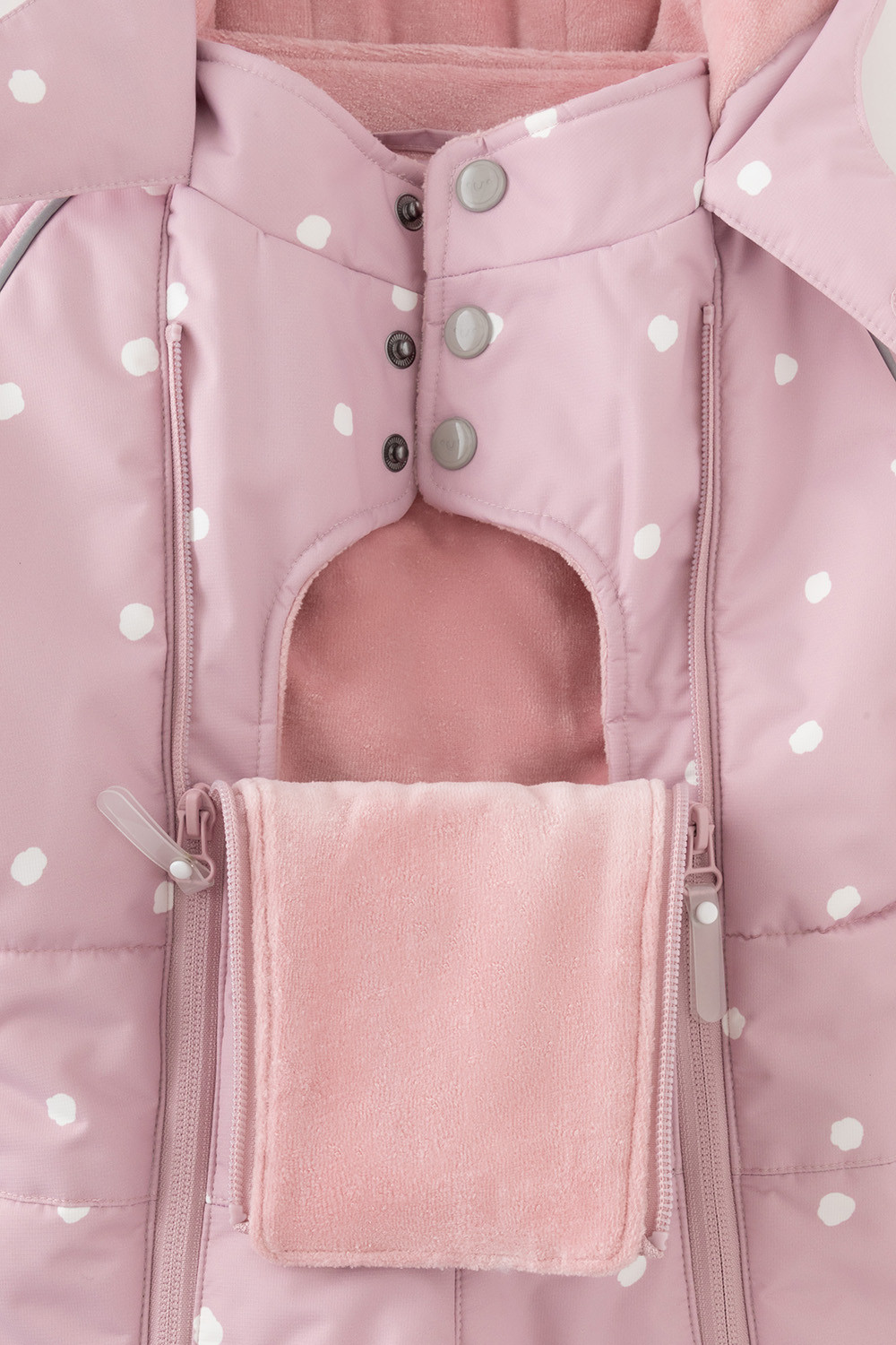 Комбинезоны утепленные для девочки, артикул: ВК 60094/н/5 УЗГ, цвет: светло-розовый, фото 5