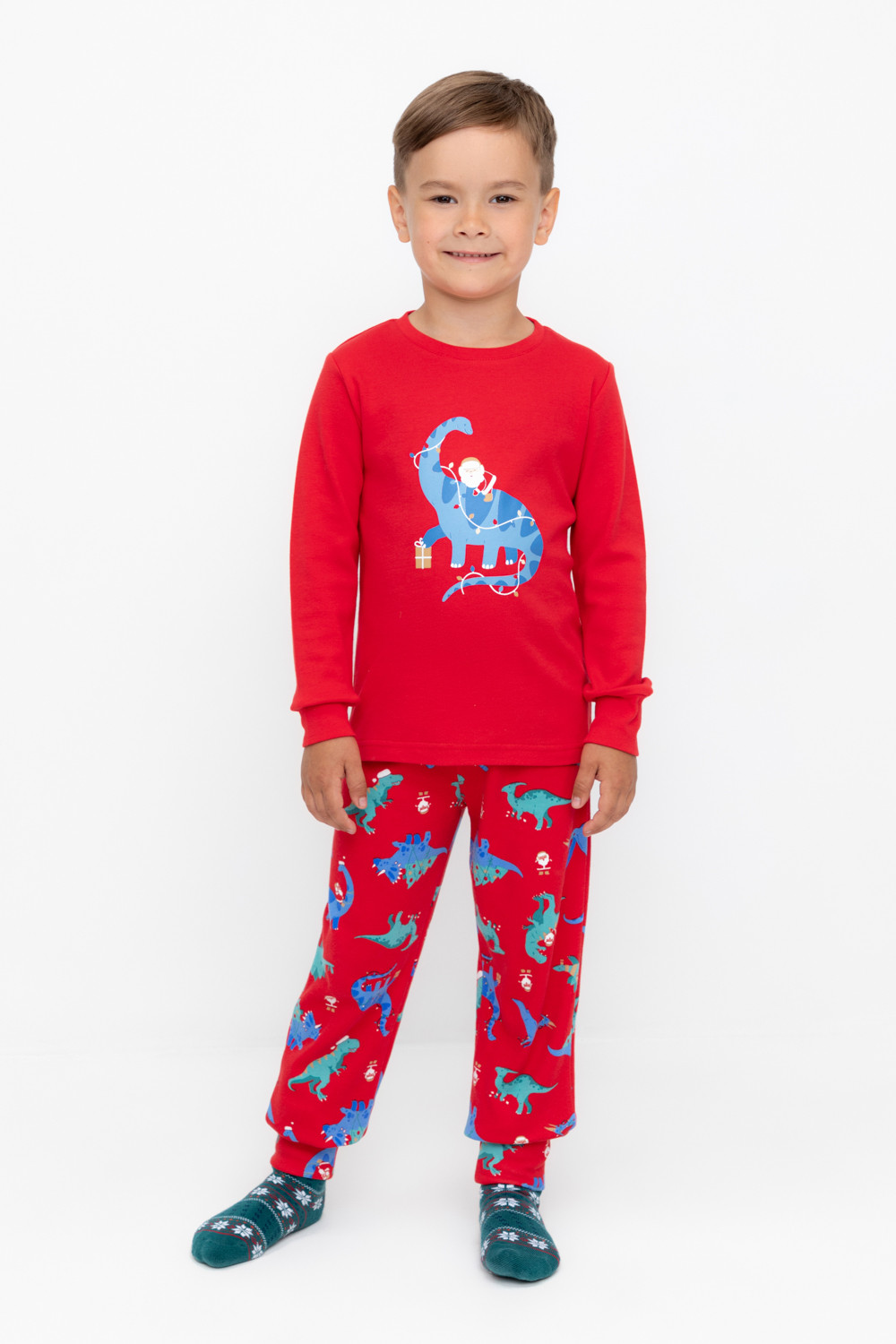 Пижама для мальчика, артикул: К 1541, цвет: красный, фото 5