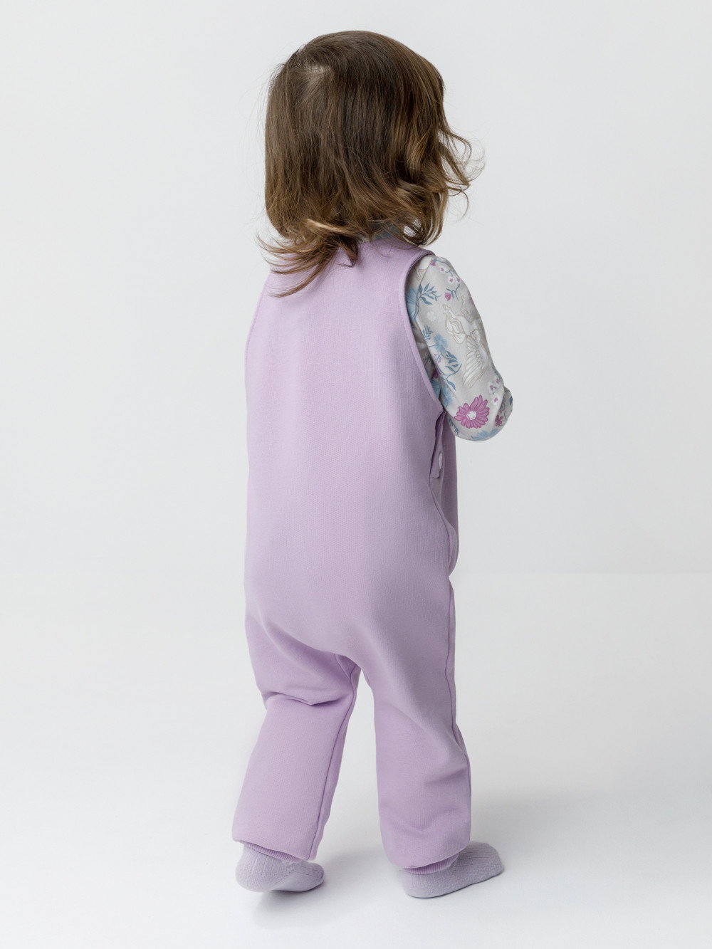 Полукомбинезон для девочки, артикул: КР 6560, цвет: фиолетовый, фото 5