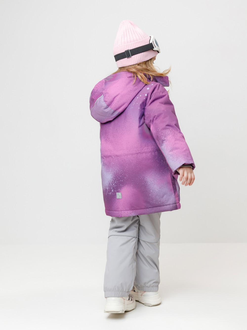Куртка для девочки, артикул: ВК 38120/н/6 ГР, цвет: фиолетовый, фото 5