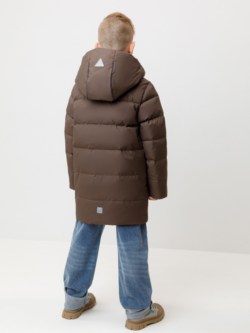 Пальто, плащи для мальчика, артикул: ВК 34070/7 УЗГ, цвет: коричневый, фото 5