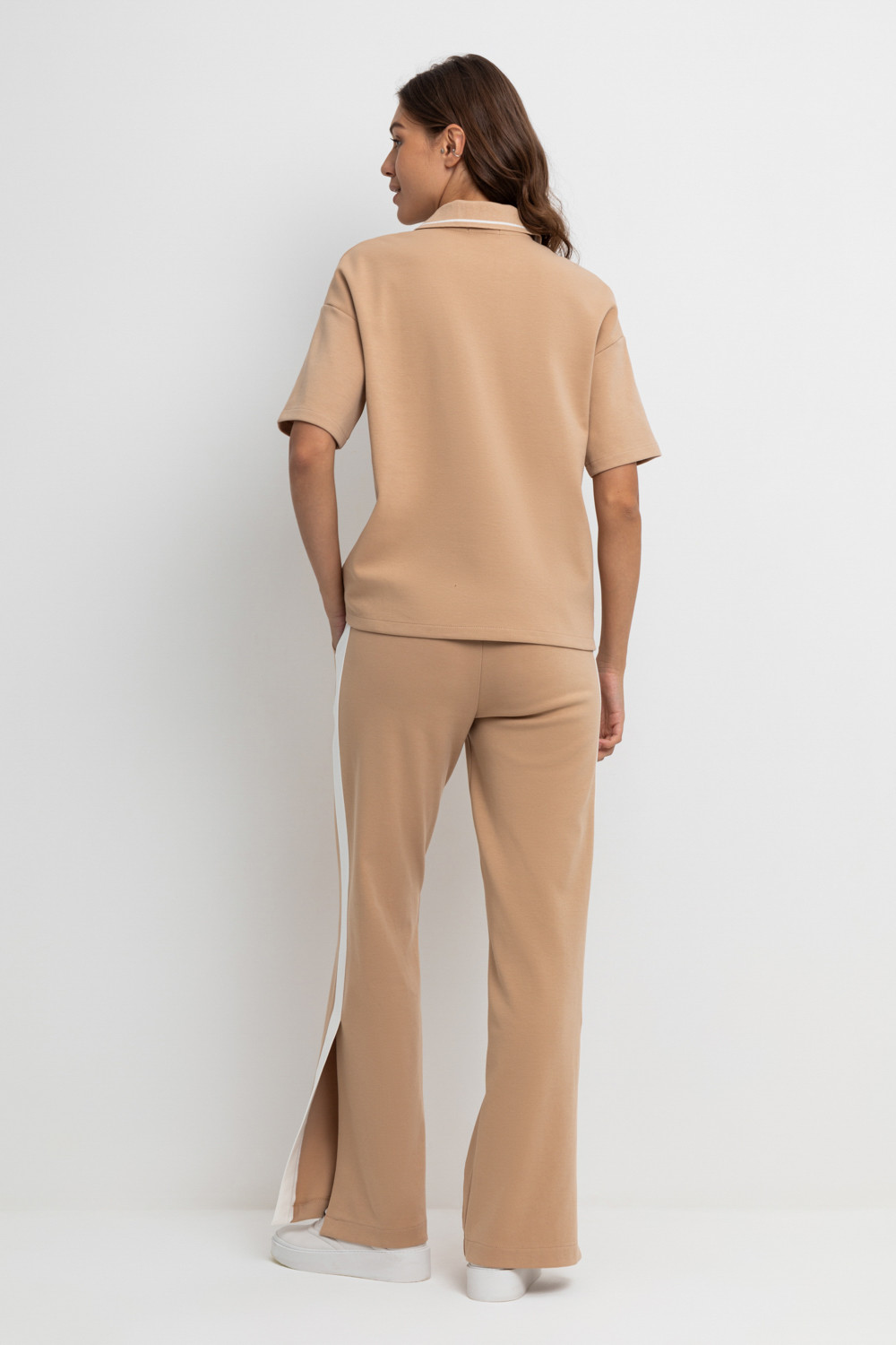 Брюки женские для мам, артикул: ЕВТ 4083, цвет: бежевый, фото 5