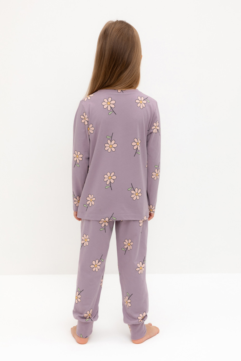 Пижама для девочки, артикул: К 1561, цвет: розовый, фото 5