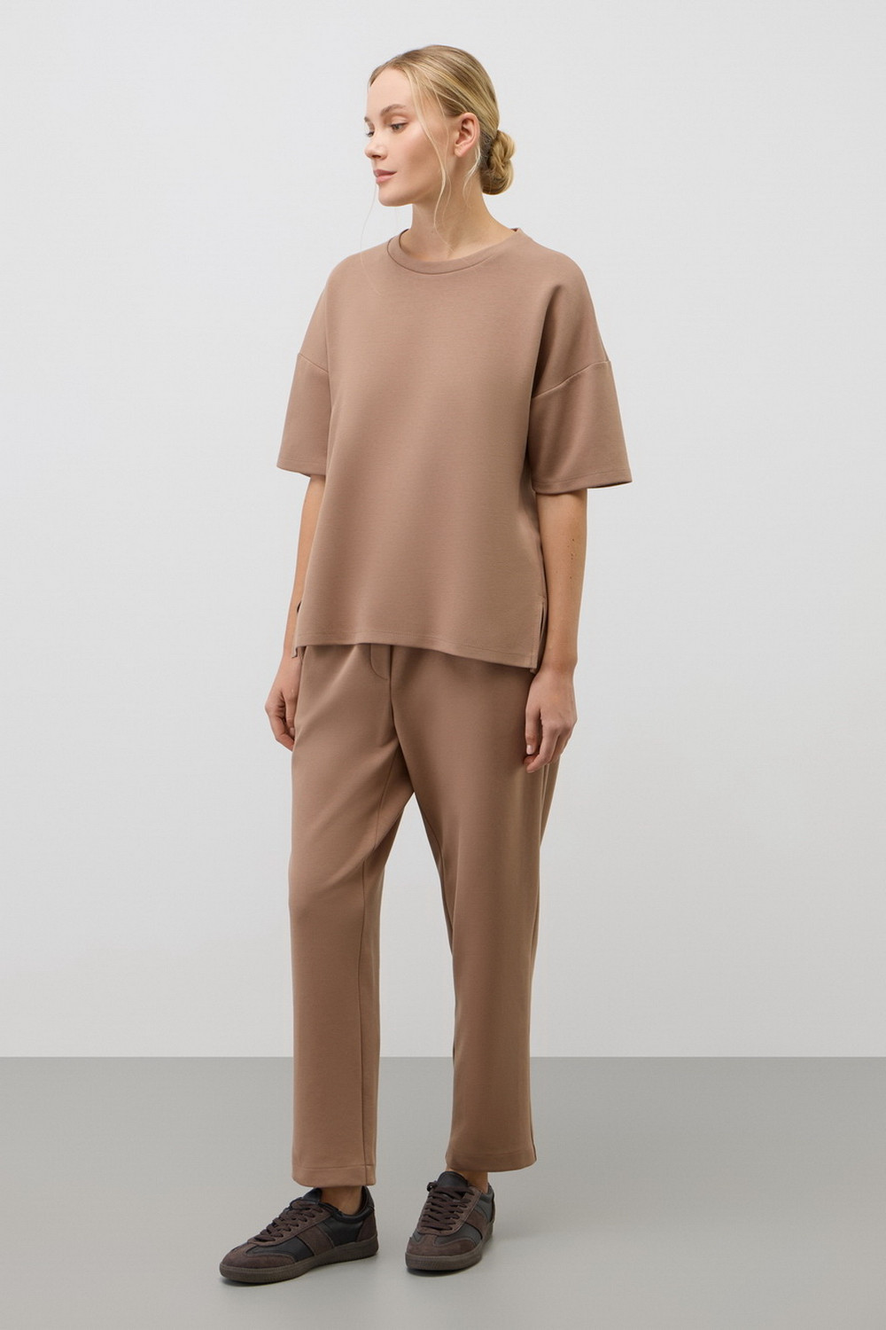 Брюки женские для мам, артикул: ЕВТ 4159, цвет: коричневый, фото 5