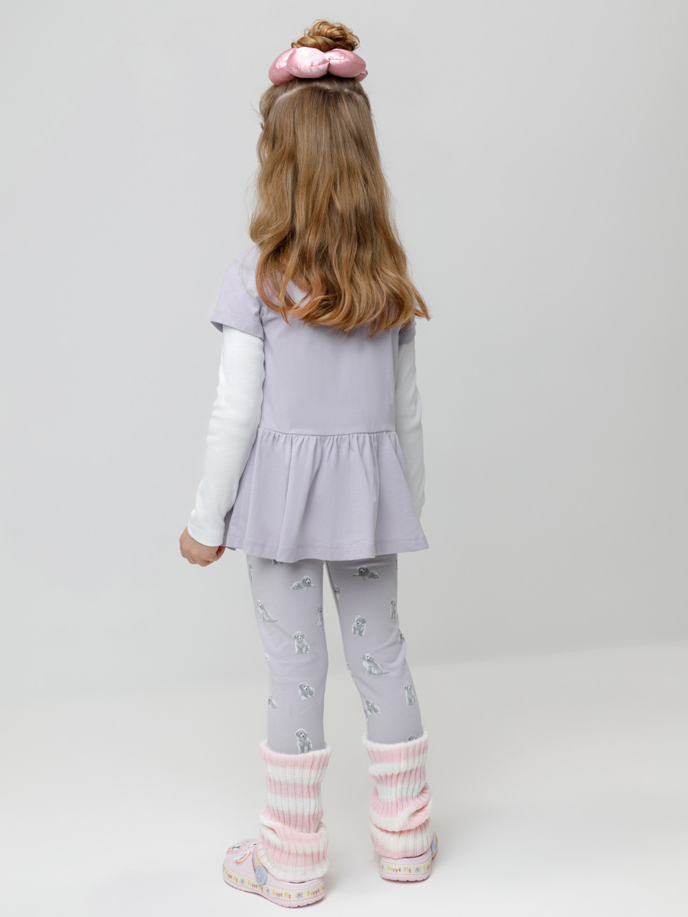 Лосины для девочки, артикул: КР 4074, цвет: фиолетовый, фото 5
