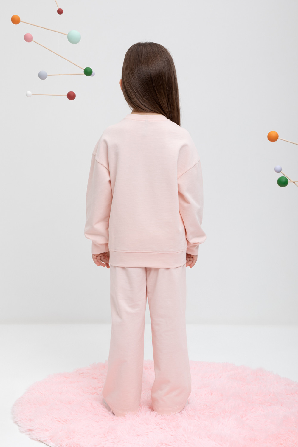 Брюки для девочки, артикул: КР 400689, цвет: светло-розовый, фото 5