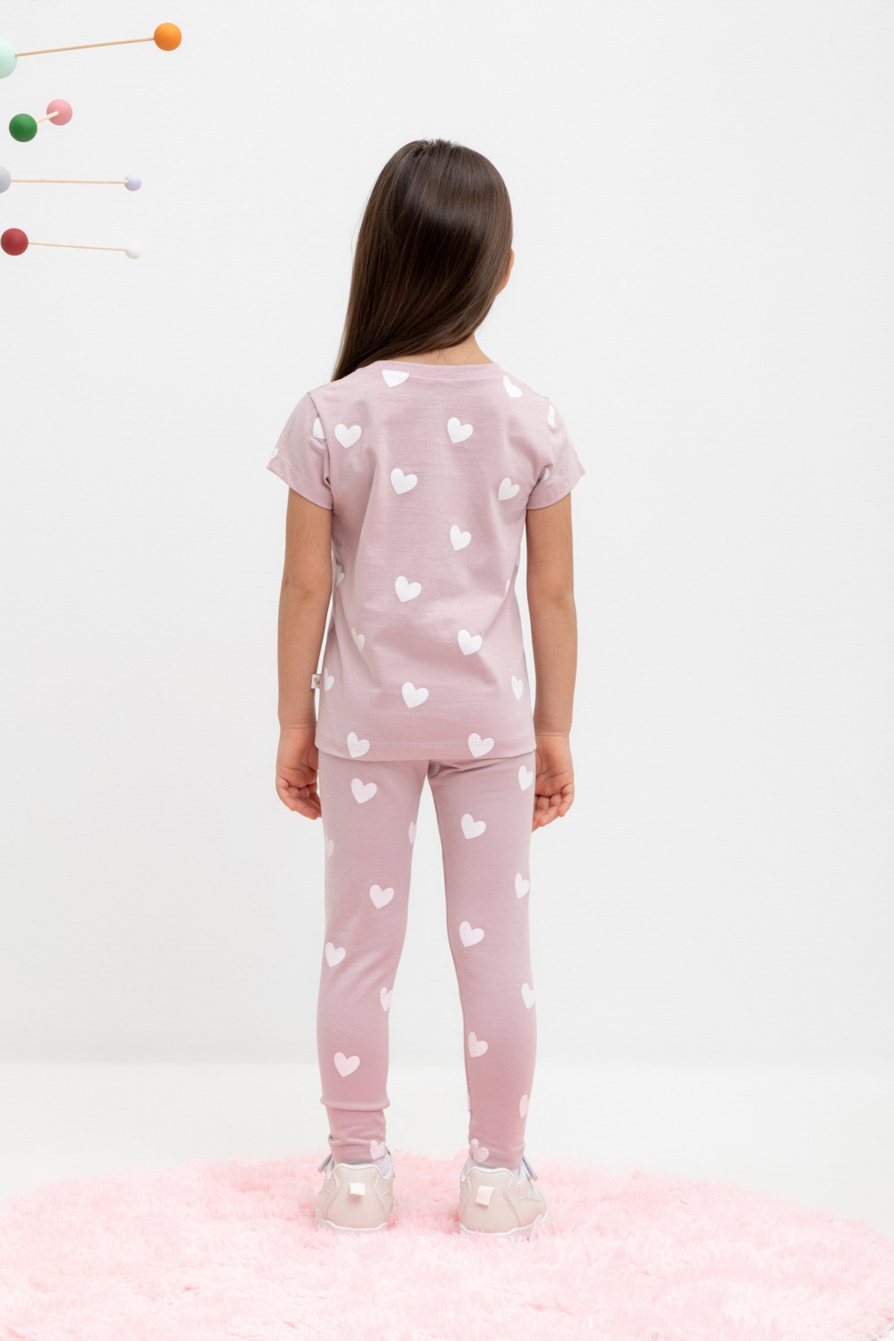 Лосины для девочки, артикул: КР 4074, цвет: розовый, фото 5