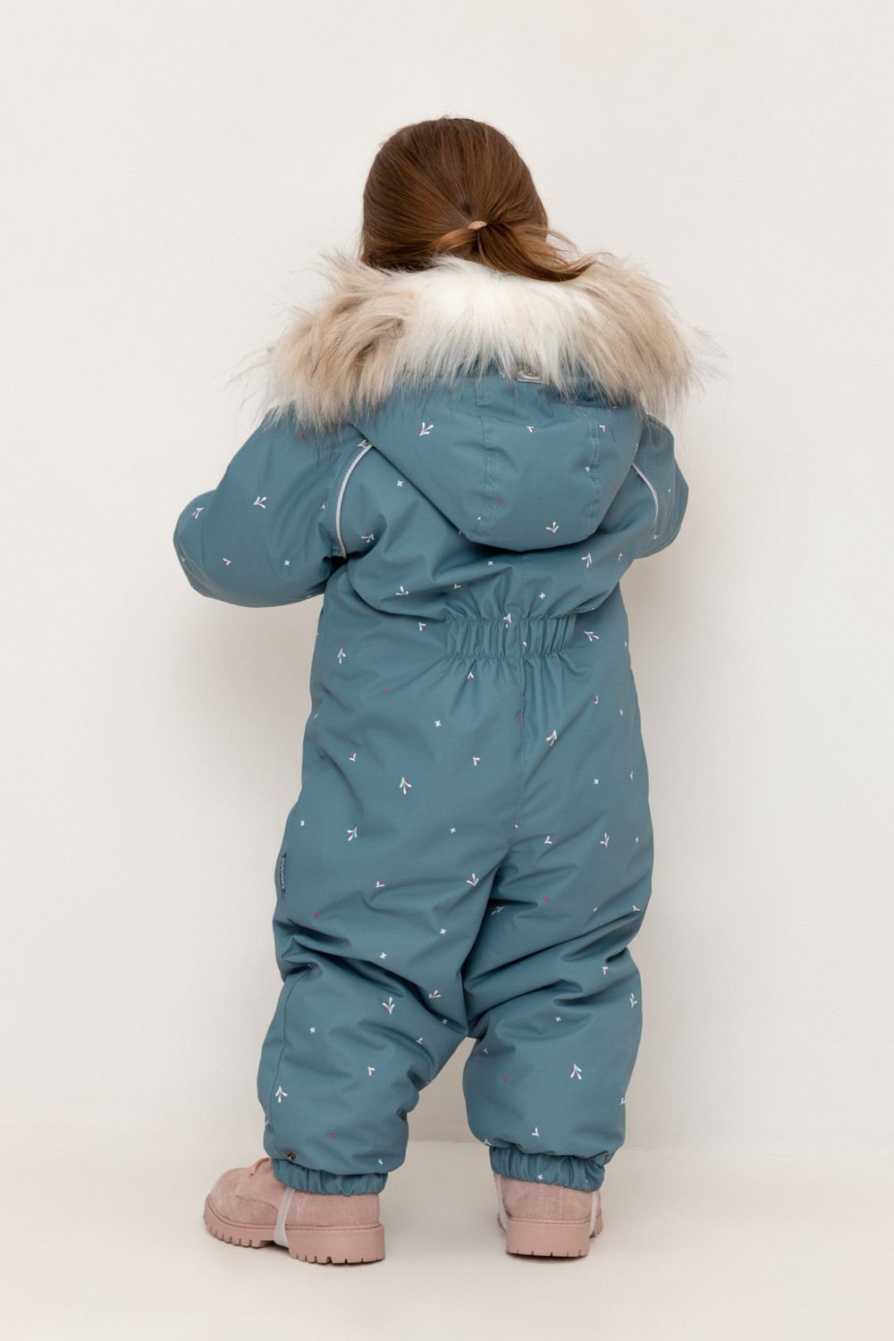 Комбинезоны утепленные для девочки, артикул: ВК 60116/н/3 Ал, цвет: зеленый, фото 5